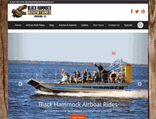 Tablet Screenshot of blackhammockairboatrides.com